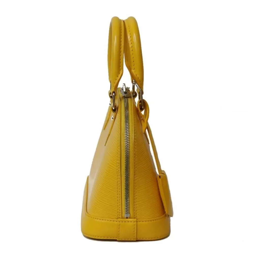 Louis Vuitton Alma BB Shoulder Bag Handbag Epi Leather Yellow